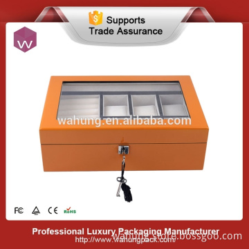 Fancy Fashion Lacquered Ladies Wood Watch Box /Elegant Winder Watch Box For Sale